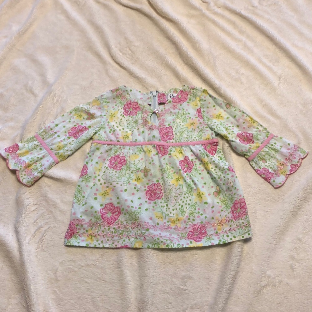 Lilly Pulitzer Girls 3/4 sleeve Top